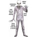ALIEN INVADER CHILD COSTUME GREY MEDIUM