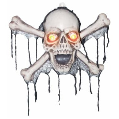 SKULL & BONES PLAQUE 24"X25.5"X6"