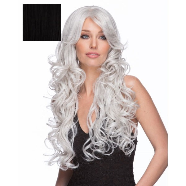 Boston Unisex Costume Wig in Black, Colour 1