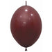 Sempertex Merlot 12-Inch Link-O-Loon Latex Balloons, 25 Pack