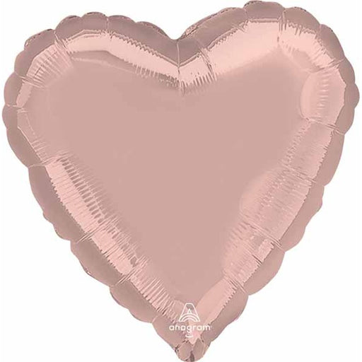 18 Inch Metallic Pearl Pastel Pink Heart Foil Balloon