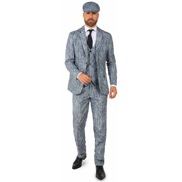 Suitmeister Men's 1920s Gangster Costume Suit, Medium