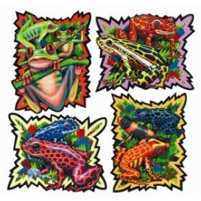 Rainforest Frog Double-Sided Cutouts, 4 Pack