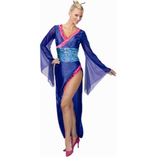 Blue Geisha Costume Dress, Large 14 to 16