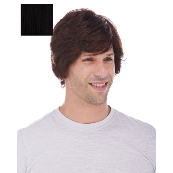 Short Black Unisex Costume Wig