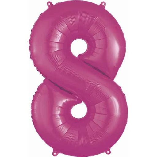Anagram Pink Number 8 Foil Balloon, 34 Inch