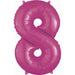 26-Inch Pink Number 8 Balloon