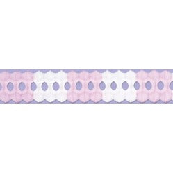 Pink & White Tissue Arcade Garland, 12 ft