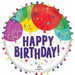 HBD BALLOONS POM POM 24" DOO DAD P85 PKG