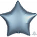 Steel Blue Satin Luxe Star Foil Balloon, 19 Inch