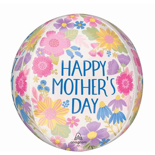 Happy Mother's Day Botanical Lines 16" Orbz Foil Balloon