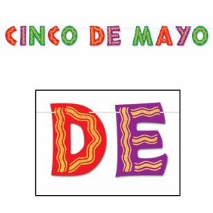 Glittered Cinco de Mayo Streamer