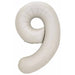 DecoChamp 34 Inch Latte Number 9 Balloon