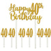 Happy 40th Birthday Cake Topper, 1 Count