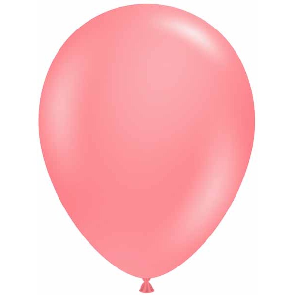 TUFTEX 5-Inch Coral Latex Balloons, 50 Count
