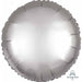 18 Inch Platinum Satin Luxe Round Foil Balloon