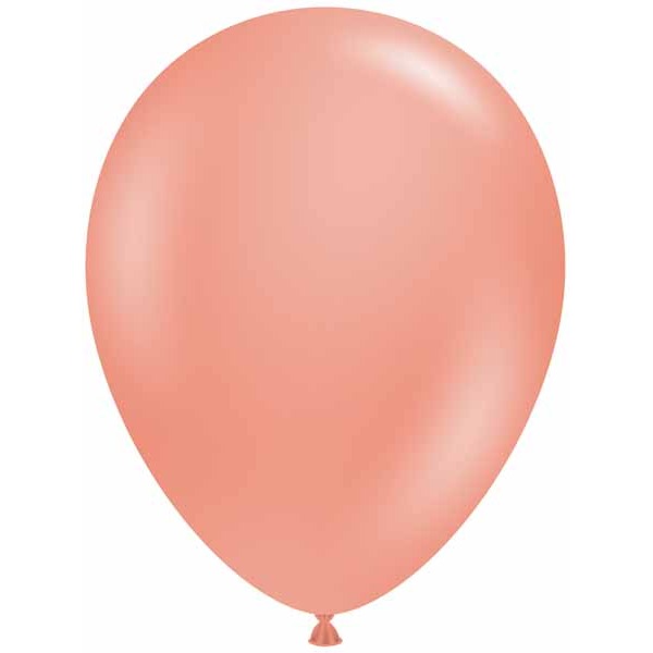 TUFTEX 5-Inch Rose Gold Metallic Latex Balloons, 50 Count