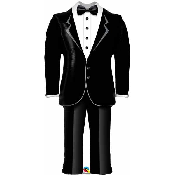 Groom's Tuxedo 39-Inch Shaped Foil Balloon