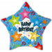 Happy Birthday Star 18-Inch Foil Balloon