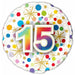 Number 15 Foil Balloon, 18 Inch