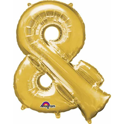 Gold Ampersand Foil Balloon