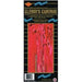 Red 1-Ply Metallic Curtain, 8 ft x 3 ft