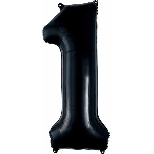 34-Inch Black Number 1 Foil Balloon