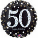 Sparkling 50th Birthday 18-Inch Holographic Foil Balloon