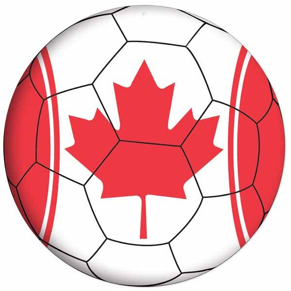 Canada Soccer Cutout, 10 Inch