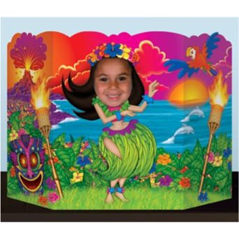HULA GIRL PHOTO PROP (1/PACK)