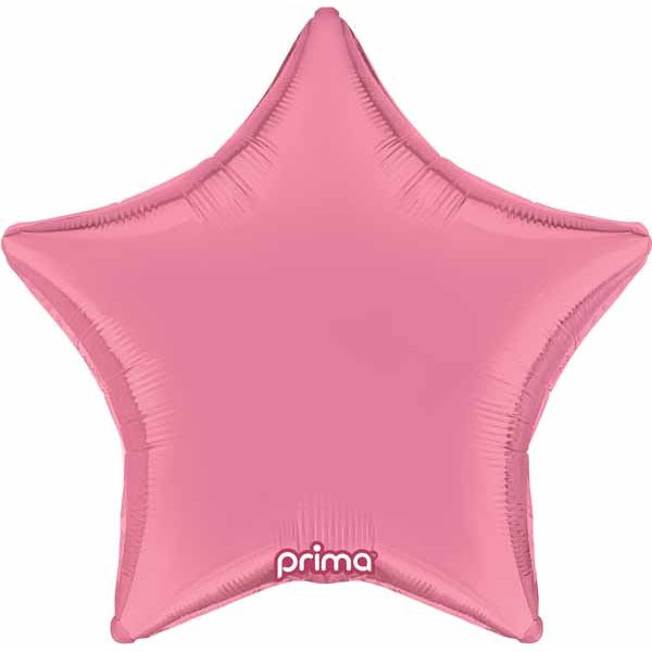Prima Light Pink Star Foil Balloon, 18 Inch