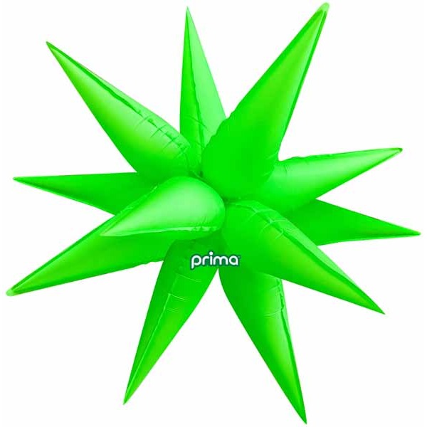 Prima Electric Green 40" Starburst Foil Balloon, 1 Pack