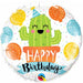 Birthday Party Cactus 18-Inch Round Foil Balloon