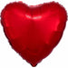 Anagram 18-Inch Metallic Red Heart Foil Balloon