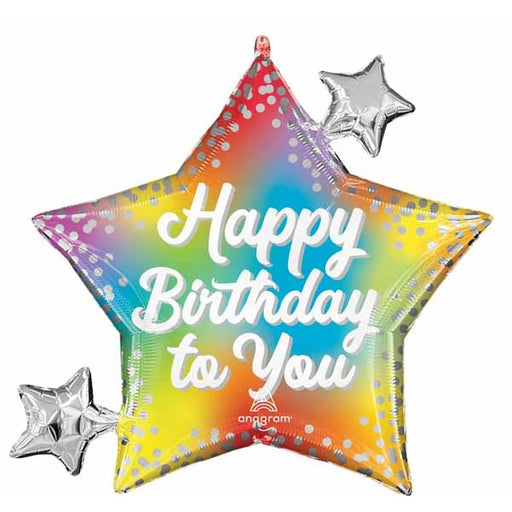 Birthday Glitz 29-Inch Shaped Foil Balloon