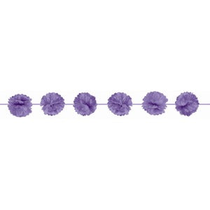 12' LILAC FLUFFY GARLAND 2PK/12CS