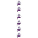 Purple Grad Cap Firework Stringers, 7 ft