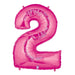 Megaloon Pink Number 2 Balloon, 40 Inch