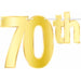 Gold Foil 70th Birthday Streamer