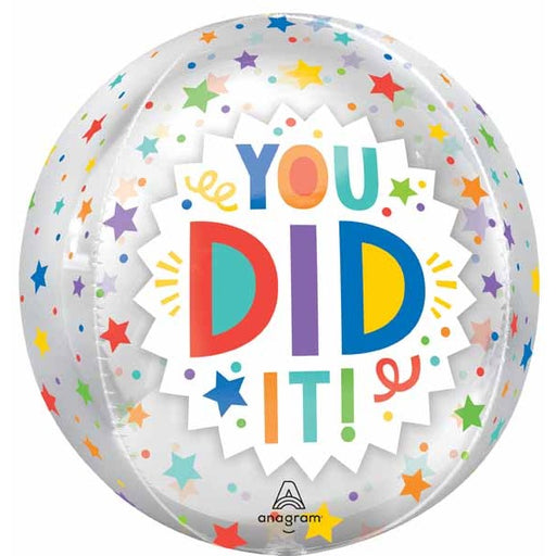You Did It! 16" Orbz Foil Balloon