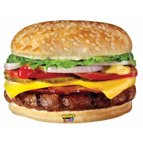 Mighty Cheeseburger 27" Shaped Foil Balloon