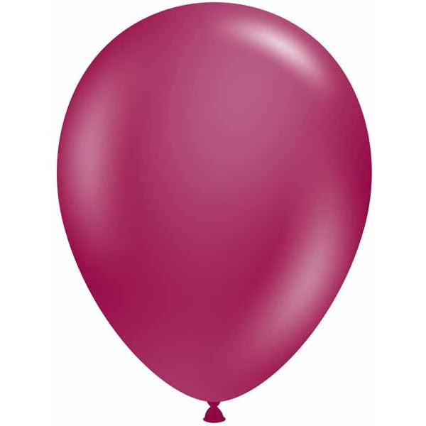 TUFTEX 11-Inch Crystal Burgundy Latex Balloons, 100 Count
