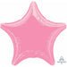 19-Inch Metallic Pink Star Foil Balloon