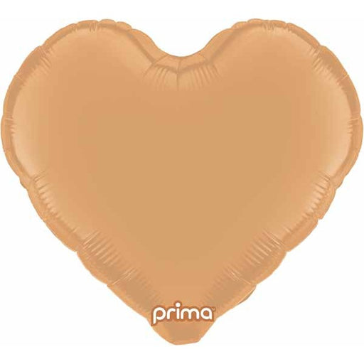 Prima Caramel Heart Foil Balloon, 18 Inch