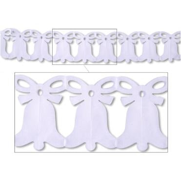 12' BELL GARLAND WHITE 1/PKG