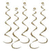LEOPARD PRINT WHIRLS 5/PK 24"
