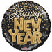 Happy New Year 9" Round Foil Balloon