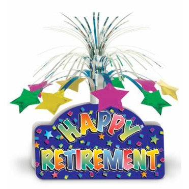 13-Inch Happy Retirement Centerpiece