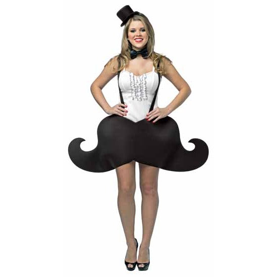 Women's Mustache Costume Set, One Size Adult