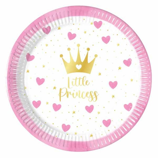 Little Princess 7.6-Inch Paper Plates, 8 Count